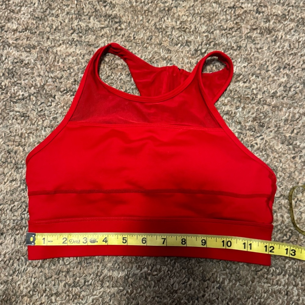 ZYIA bundle: 3 items: Red Sports Bra + pink top + black leggings - Picture 5 of 16
